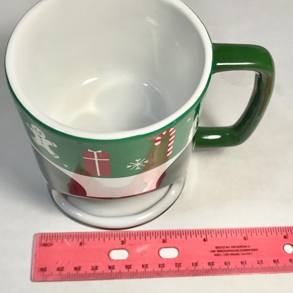 Disney Mickey Mouse Christmas Hot Chocolate Fondue Mug Cup Ears Ceramic Holiday - Picture 9 of 10